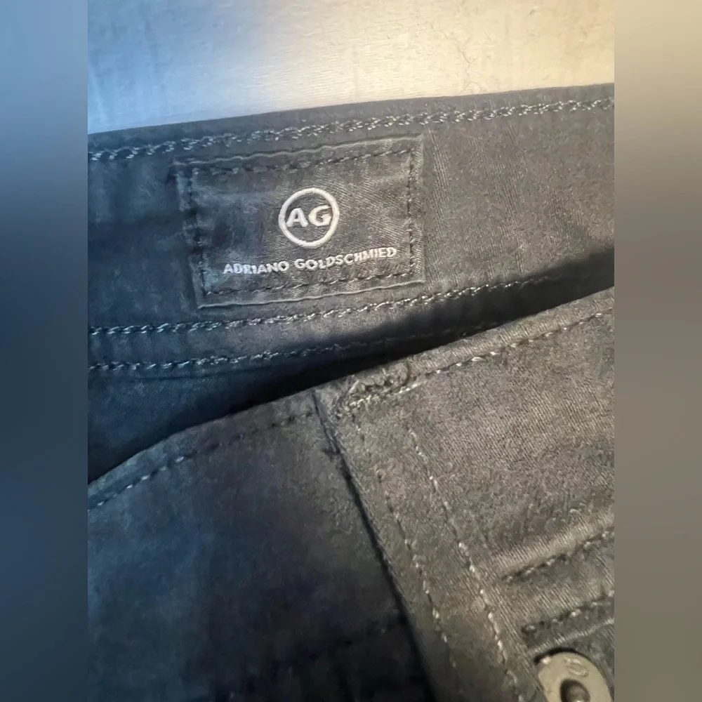 NWT AG Adriano Goldschmied The Graduate Tailored Leg Black Pants Men's 33x33